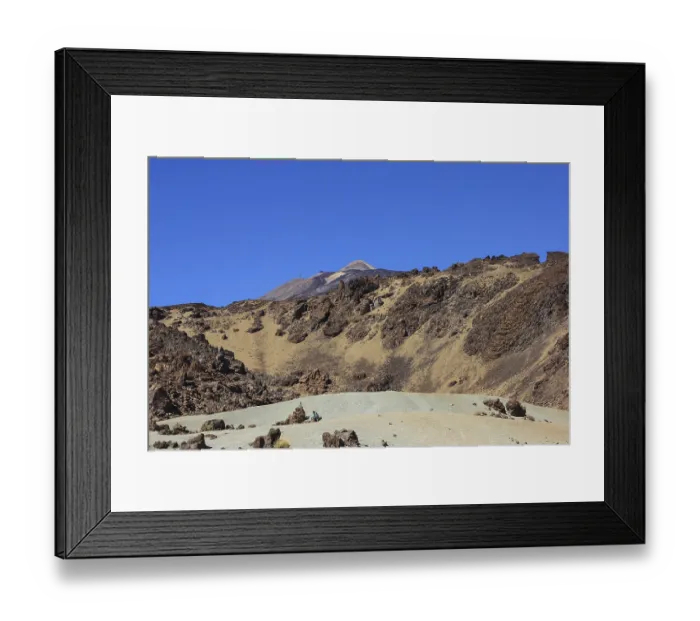 Framed Print : Volcanic landscape, Mount Teide at the back