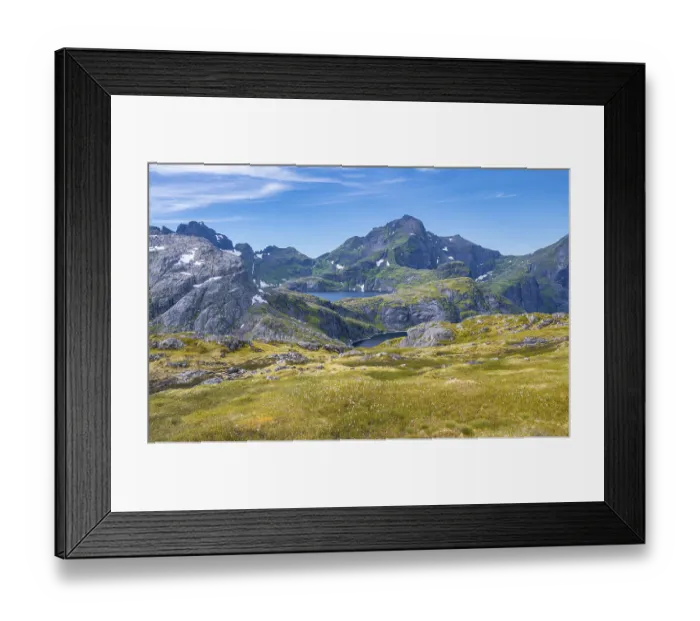Framed Print : Lake Tennesvatnet and Krokvatnet Framed Print : Lake Tennesvatnet and Krokvatnet
