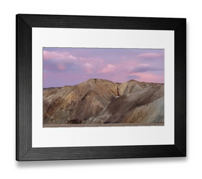Framed Print : Rhyolite Mountains, Joekulgil, Landmannalaugar