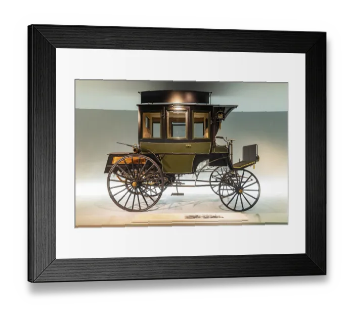Framed Print : Benz Omnibus (1895), Mercedes Museum Framed Print : Benz Omnibus (1895), Mercedes Museum