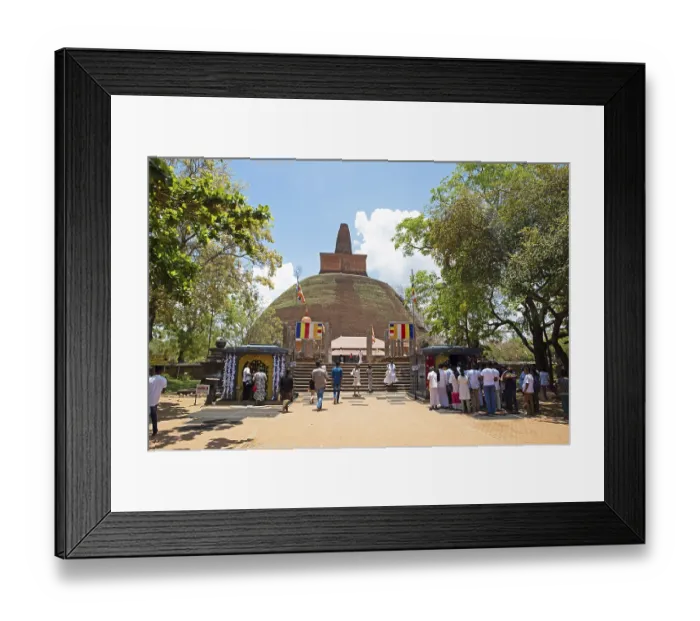 Framed Print : Sri Lankan pilgrims at the Abhayagiri Stupa in the holy city of Anuradhapura Framed Print : Sri Lankan pilgrims at the Abhayagiri Stupa in the holy city of Anuradhapura