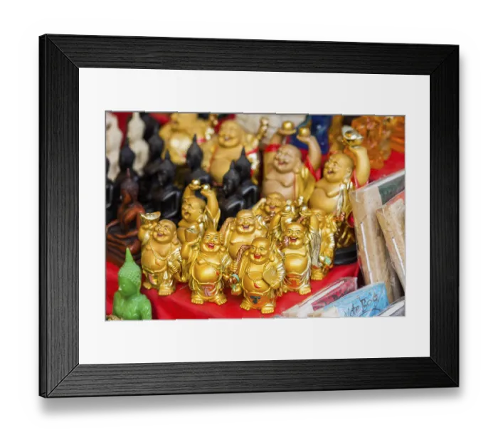 Framed Print : Buddha sculptures at Wat Phra Yai Framed Print : Buddha sculptures at Wat Phra Yai