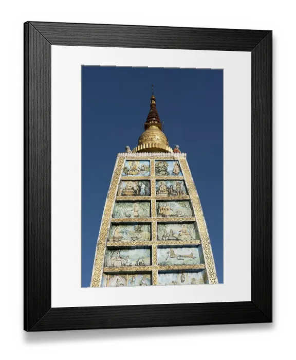 Framed Print : Replica of Mahabodhi Temple at Shwedagon Pagoda Framed Print : Replica of Mahabodhi Temple at Shwedagon Pagoda