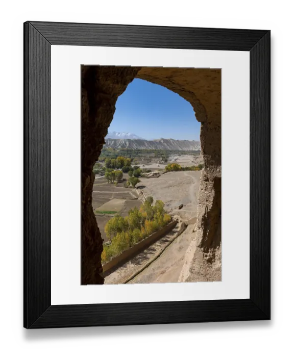 Framed Print : View over Bamyan from the Big Buddhas Framed Print : View over Bamyan from the Big Buddhas