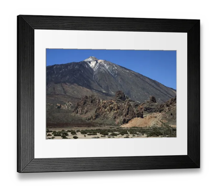 Framed Print : Roques de Garcia and the snow-capped Pico del Teide Framed Print : Roques de Garcia and the snow-capped Pico del Teide