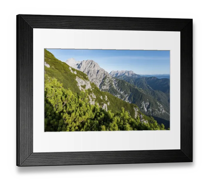 Framed Print : View of mountain landscape with peak Westliches Geiselhorn Framed Print : View of mountain landscape with peak Westliches Geiselhorn