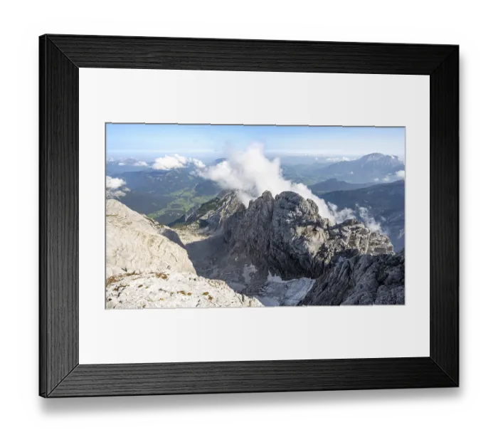 Framed Print : View from the summit of the Kleinkalter