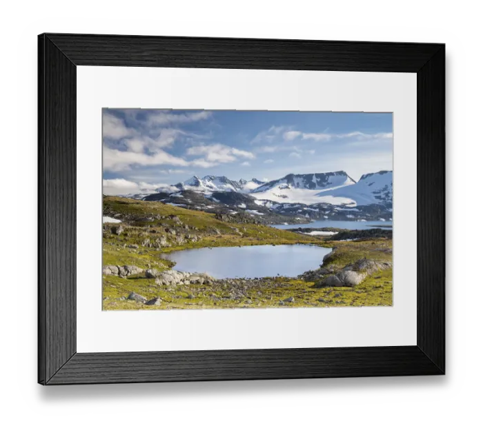 Framed Print : View of Mount Fannaraki, Sognefjellet