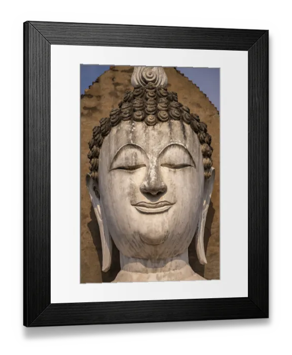 Framed Print : Buddha head in the central Buddhist temple Wat Mahathat Framed Print : Buddha head in the central Buddhist temple Wat Mahathat