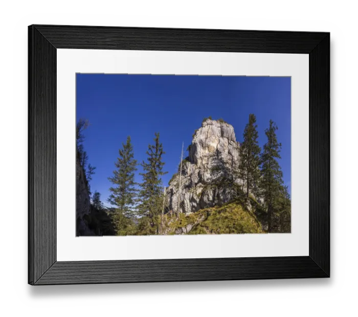 Framed Print : Hiking trail up the Sparber, Osterhorn group Framed Print : Hiking trail up the Sparber, Osterhorn group