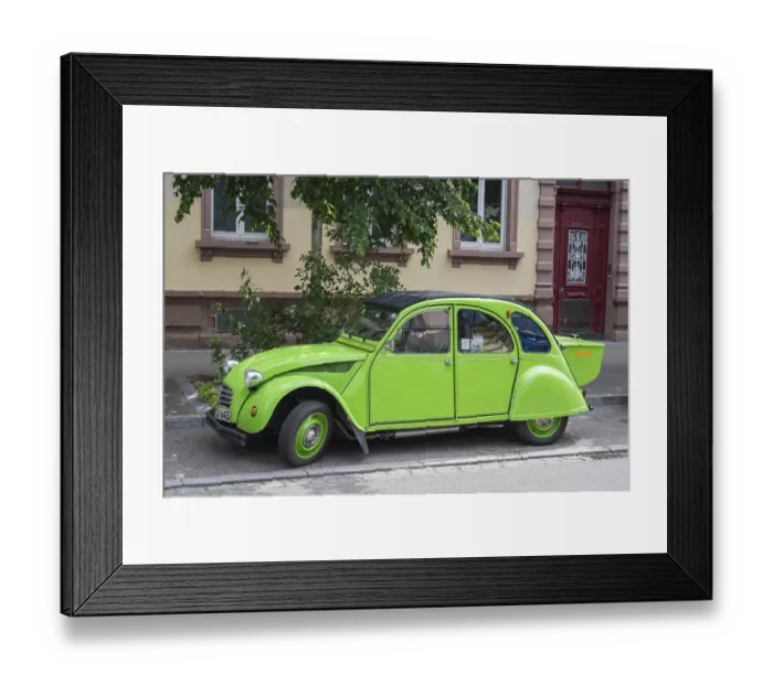Framed Print : A Citroen 2CV on the side of the road Framed Print : A Citroen 2CV on the side of the road