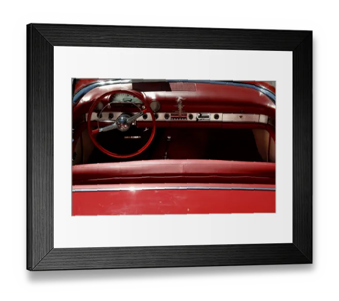 Framed Print : Dashboard and cockpit of a 1955 Ford at a Classic Car Show in Belvidere Framed Print : Dashboard and cockpit of a 1955 Ford at a Classic Car Show in Belvidere