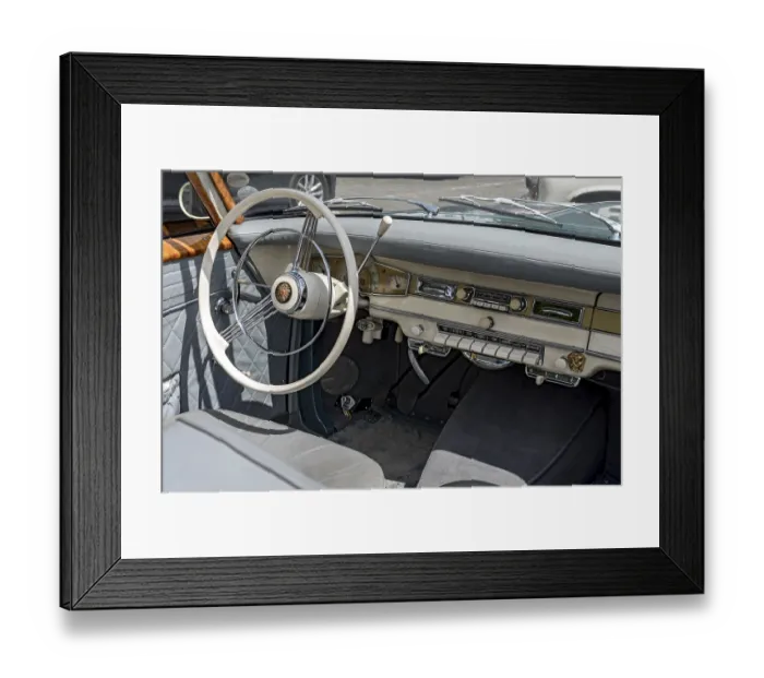 Framed Print : Vintage Borgward Isabella Coupe Cabriolet