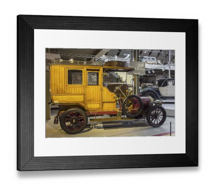 Framed Print : 1906 Fondu CF limousine, Belgian classic automobile