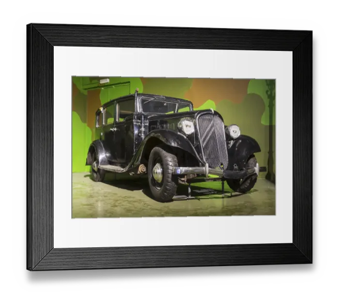 Framed Print : 1936 Citroen Type 11 UB with gasifier