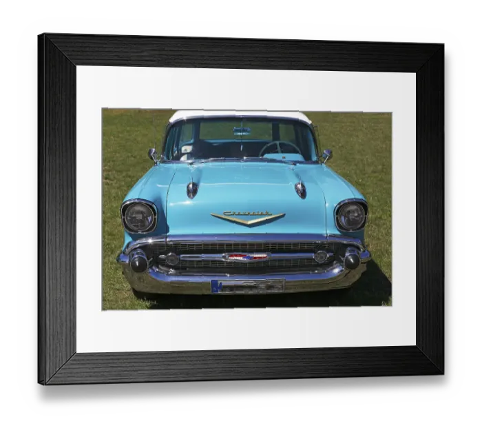 Framed Print : Vintage Chevrolet Bel Air, front view Framed Print : Vintage Chevrolet Bel Air, front view