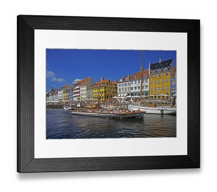 Framed Print : Denmark, Copenhagen, Nyhavn Canal