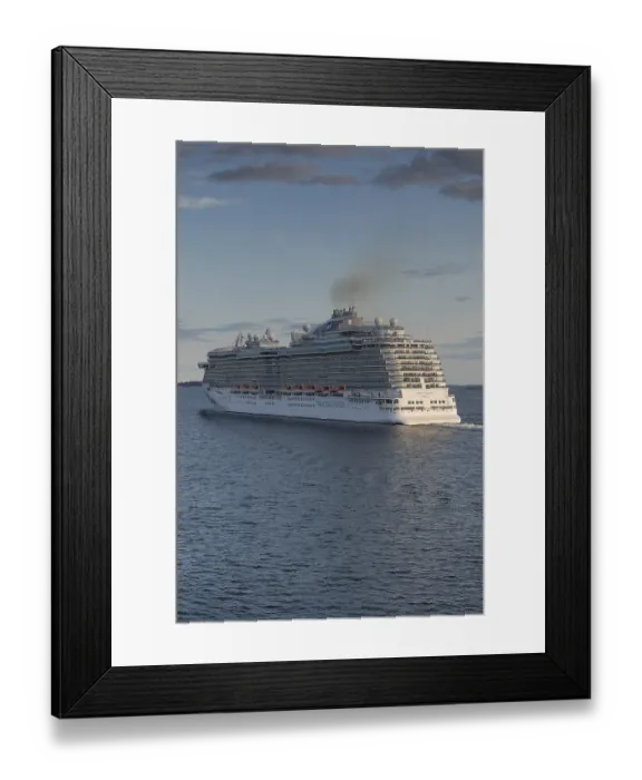 Framed Print : Cruise ship shelf Princess, Princess Cruises