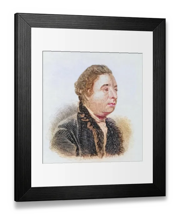 Framed Print : John Hawkesworth, (born (1715?-1773) Framed Print : John Hawkesworth, (born (1715?-1773)