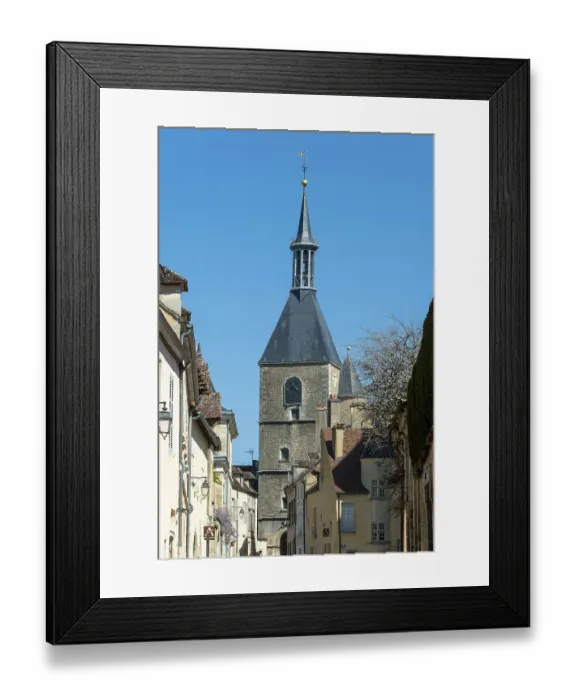 Framed Print : Avallon. Clock tower and gateway Framed Print : Avallon. Clock tower and gateway