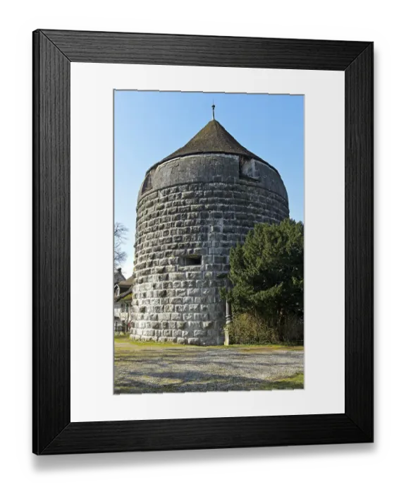 Framed Print : Riedholz tower of the baroque city fortification Riedholzschanze