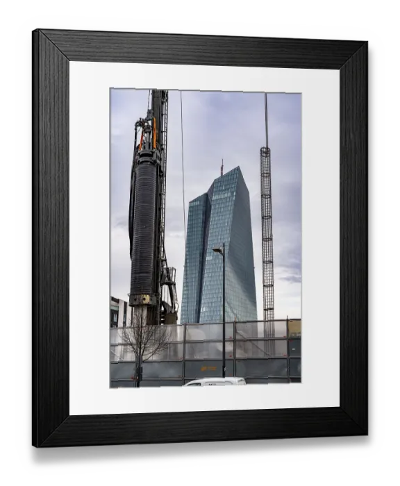 Framed Print : Building of the European Central Bank Framed Print : Building of the European Central Bank