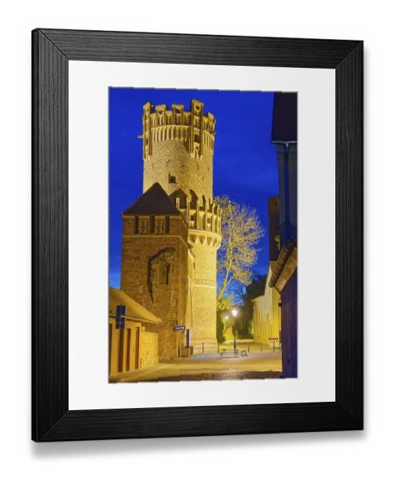 Framed Print : The Neustaedter Tor illuminated at night Framed Print : The Neustaedter Tor illuminated at night
