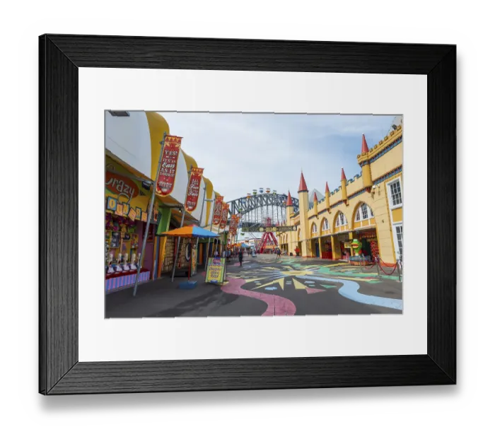 Framed Print : Luna Park, leisure park, amusement park