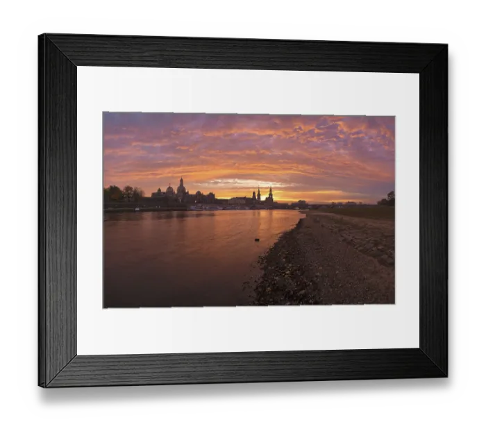 Framed Print : DEU Saxony Dresden Dresden Silhouette