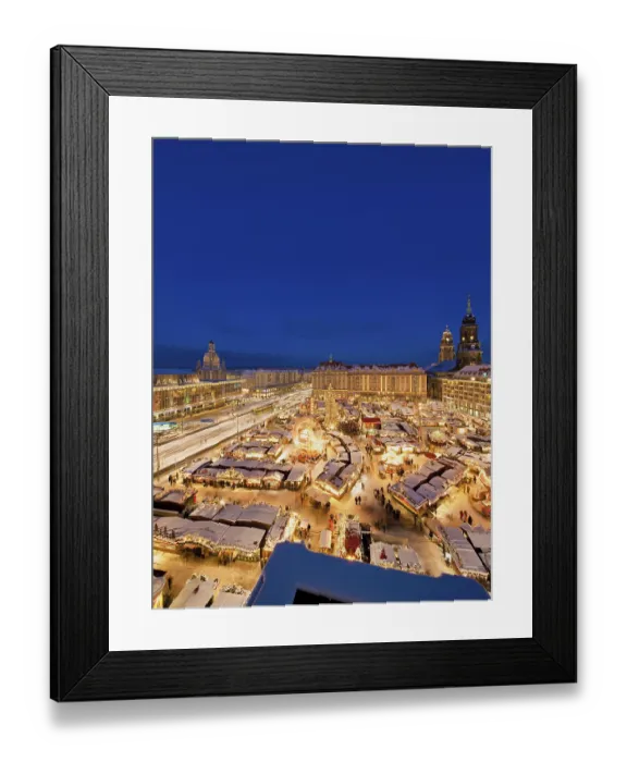 Framed Print : The Striezelmarkt, which has been held since 1434