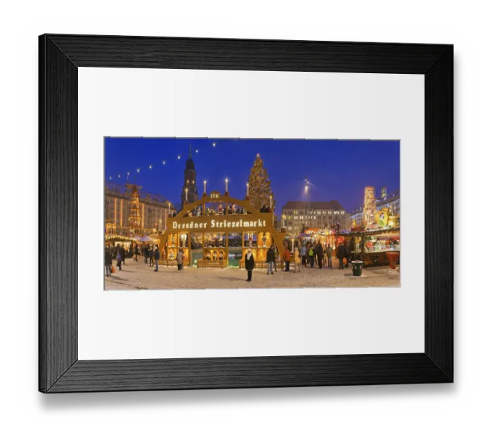 Framed Print : The Striezelmarkt, which has been held since 1434