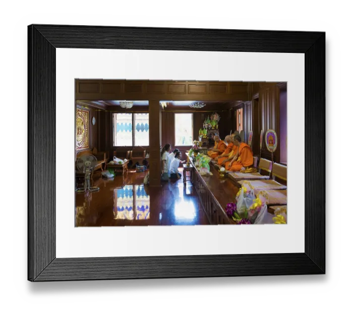 Framed Print : Wat Paknam Phasi Charoen, Thonburi