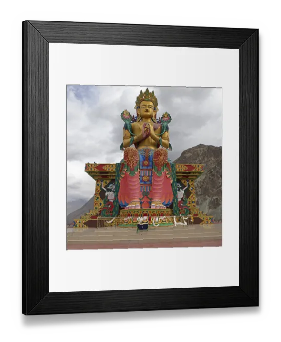 Framed Print : Maitreya Buddha, Diskit Monastery or Deskit Gompa