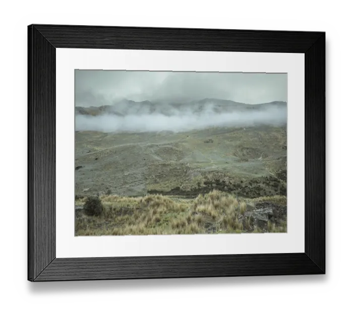 Framed Print : Landscape in the Andean highlands Framed Print : Landscape in the Andean highlands