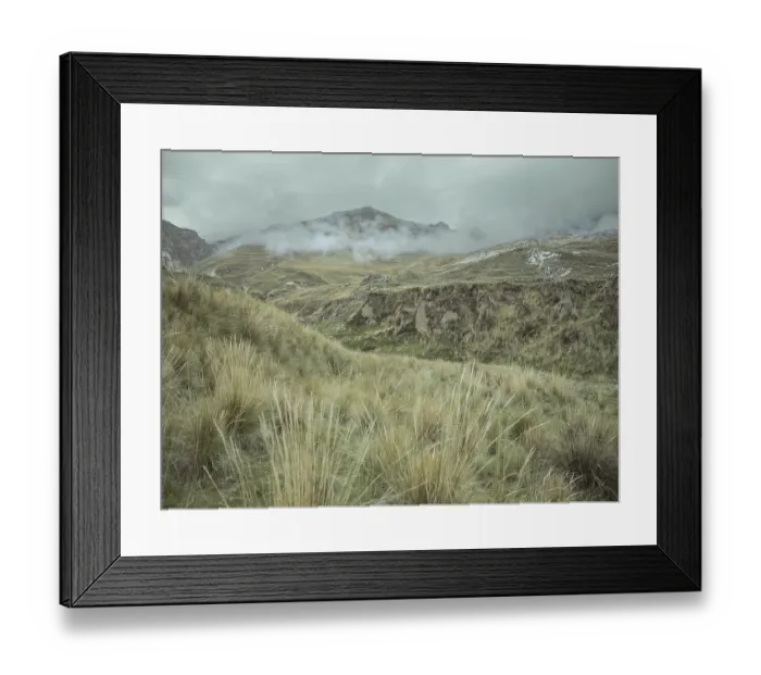 Framed Print : Landscape in the Andean highlands Framed Print : Landscape in the Andean highlands