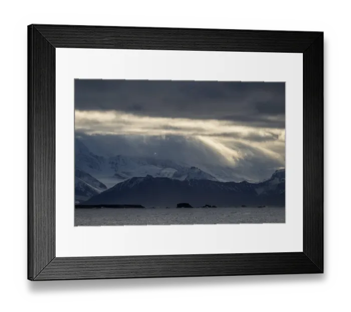 Framed Print : Cloudy mountains, Jarlsbergland