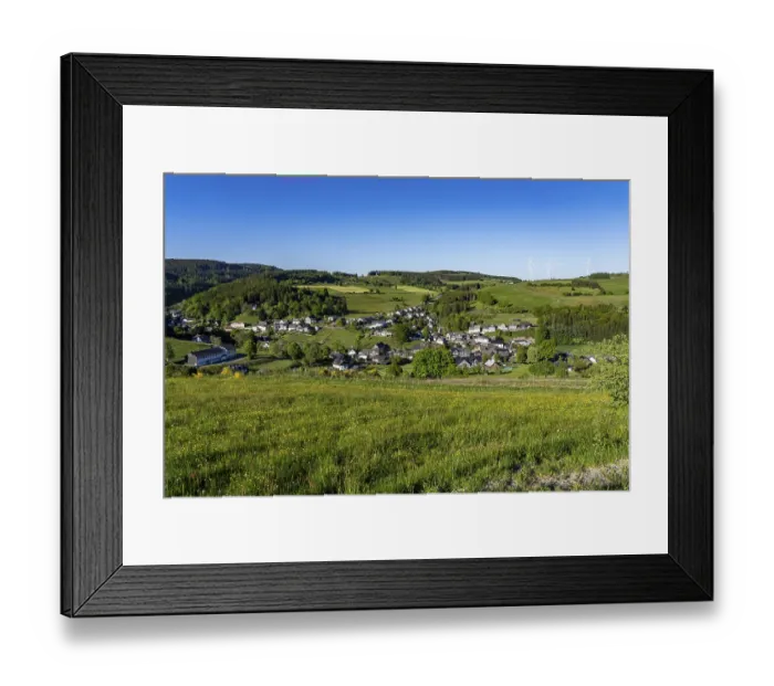 Framed Print : Sauerland landscape near Wunderthausen Framed Print : Sauerland landscape near Wunderthausen
