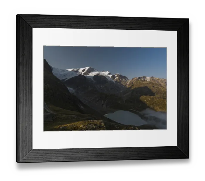 Framed Print : View from the Sustenpass High Alpine Road