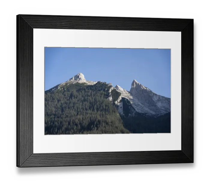 Framed Print : Mountain peaks of the Hochkalter massif in the evening light Framed Print : Mountain peaks of the Hochkalter massif in the evening light