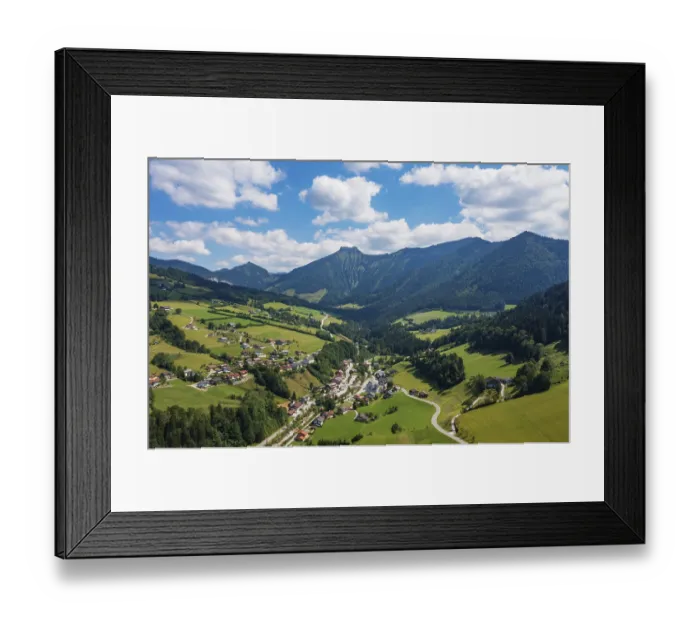 Framed Print : Drone image, view of Gaissau, Osterhorn Group Framed Print : Drone image, view of Gaissau, Osterhorn Group