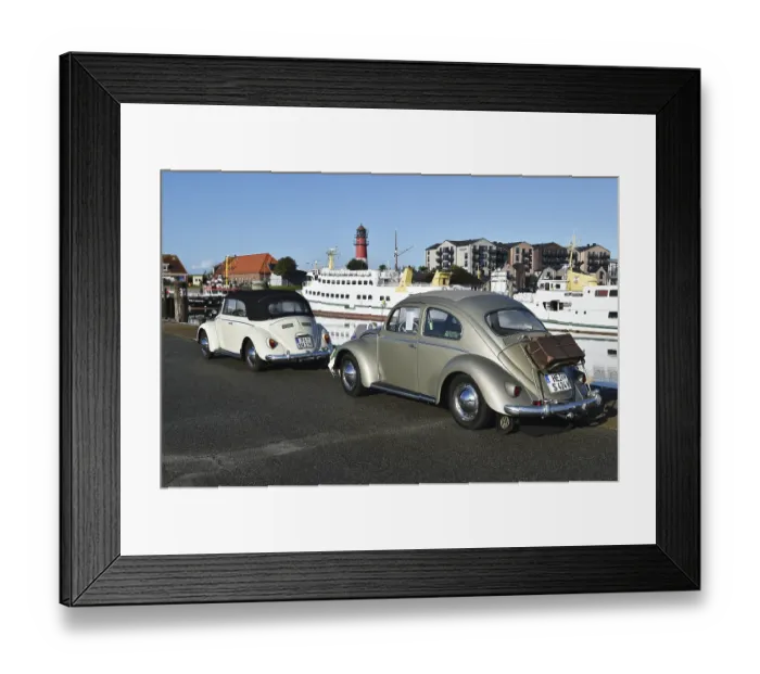Framed Print : VW Beetle, at a classic car meeting in Buesum Framed Print : VW Beetle, at a classic car meeting in Buesum