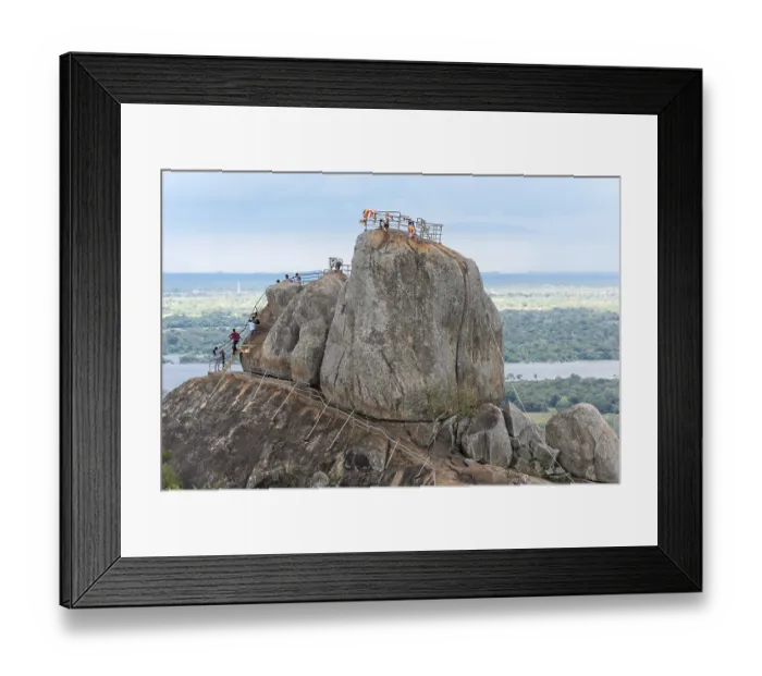 Framed Print : Aradhana Gala Rock, Mihintale, Sri Lanka, Asia
