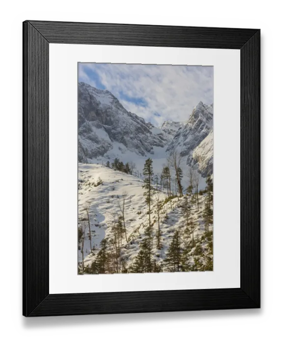 Framed Print : Karwendelmountains in the Eng valley