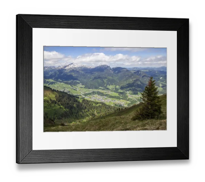 Framed Print : View from Fellhorngrat to Riezlern Framed Print : View from Fellhorngrat to Riezlern