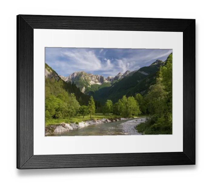 Framed Print : Lepenjica River, Bovec, Triglav National Park