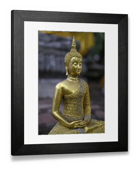 Framed Print : Buddha statue in Wat Yai Chai Mongkhon