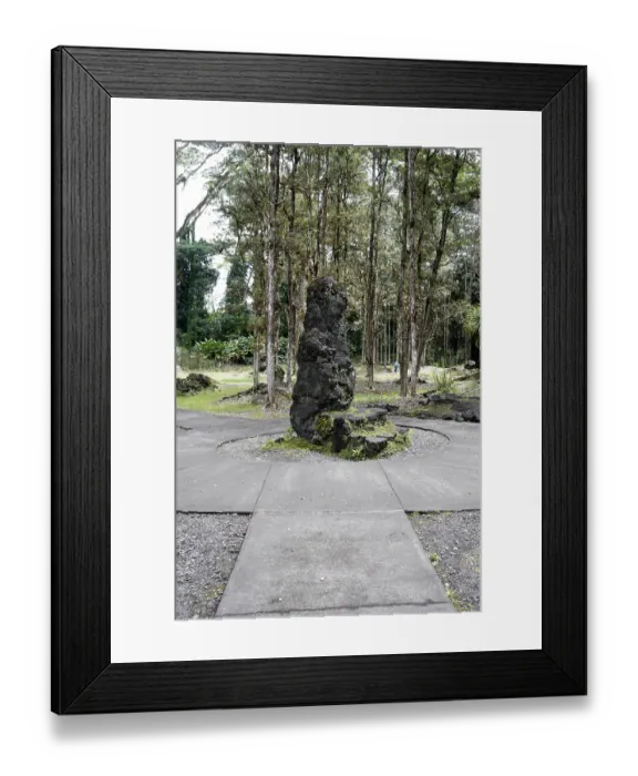 Framed Print : Lava Tree State Park, Pahoa-Pohoiki Road