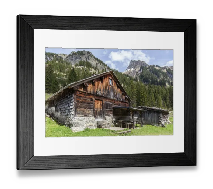 Framed Print : Gerstruber Alpe, behind Hoefatsmannl and Hoefats Framed Print : Gerstruber Alpe, behind Hoefatsmannl and Hoefats
