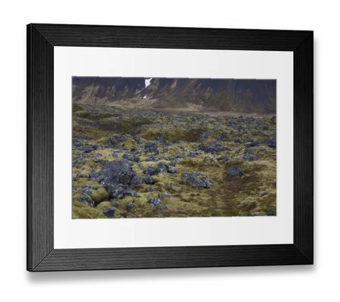 Framed Print : Landscape north of Arnarstapi, Vesturland