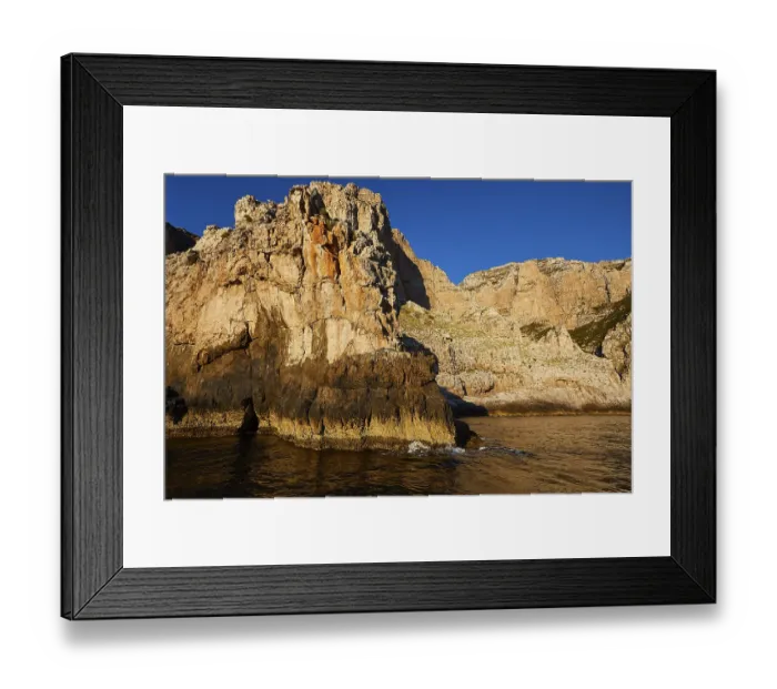 Framed Print : Evening light, Boat tour, View from the sea